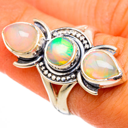 Ethiopian Opal Rings handcrafted by Ana Silver Co - RING105474