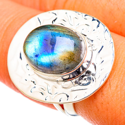 Labradorite Rings handcrafted by Ana Silver Co - RING105480