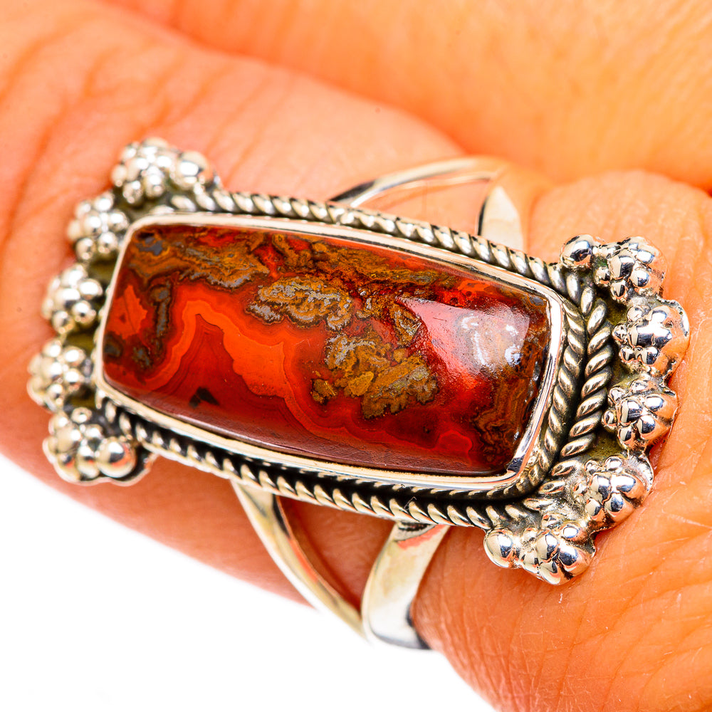 Moroccan Agate Rings handcrafted by Ana Silver Co - RING105494