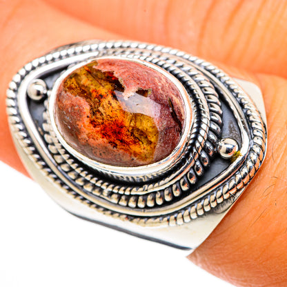 Mexican Fire Opal Rings handcrafted by Ana Silver Co - RING105514