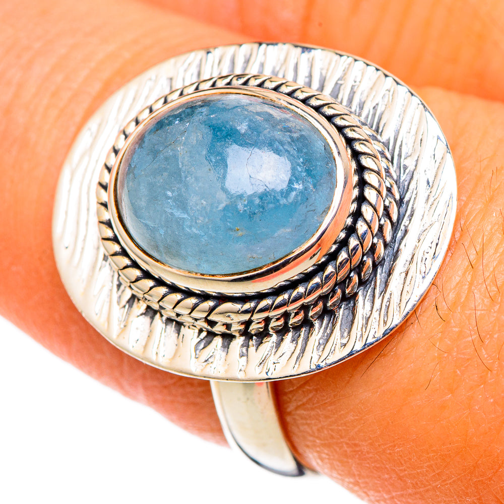 Aquamarine Rings handcrafted by Ana Silver Co - RING105520