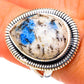 K2 Blue Azurite Rings handcrafted by Ana Silver Co - RING105523