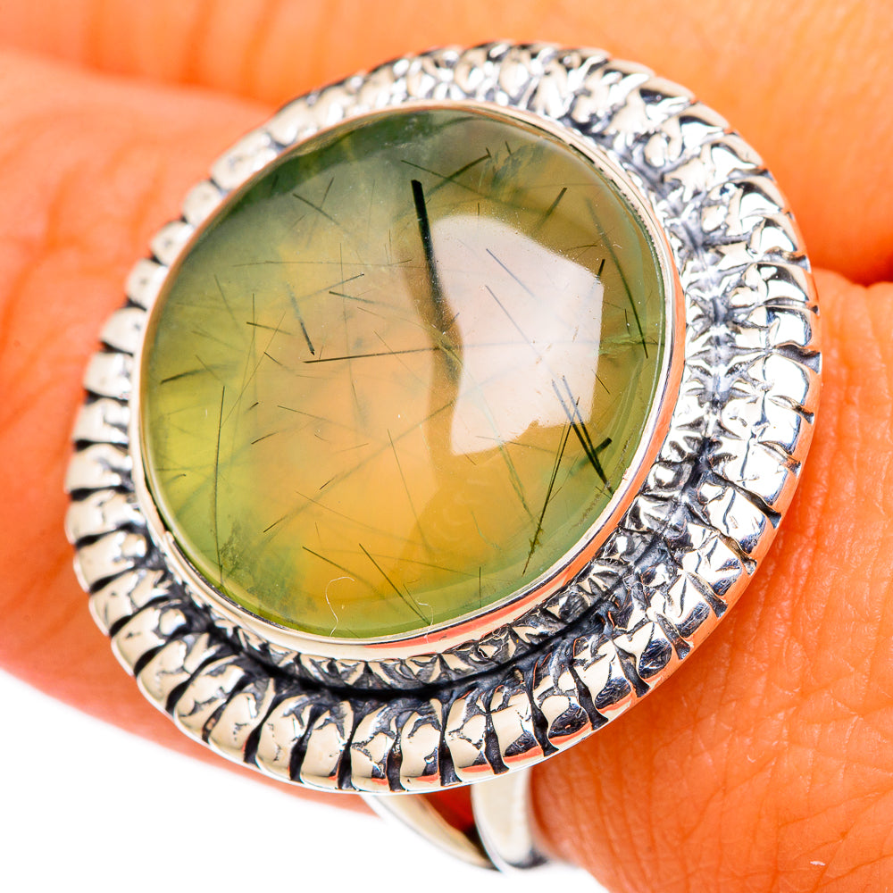 Prehnite Rings handcrafted by Ana Silver Co - RING105526