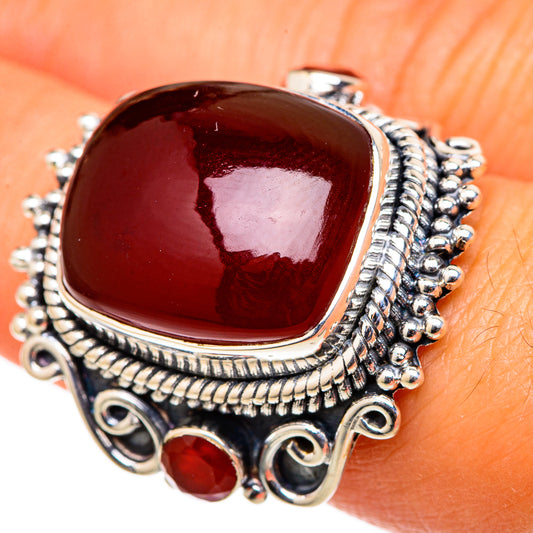 Red Onyx Rings handcrafted by Ana Silver Co - RING105545