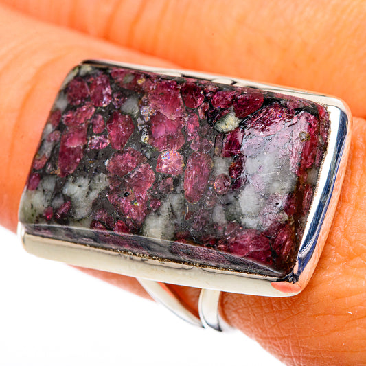Russian Eudialyte Rings handcrafted by Ana Silver Co - RING105548