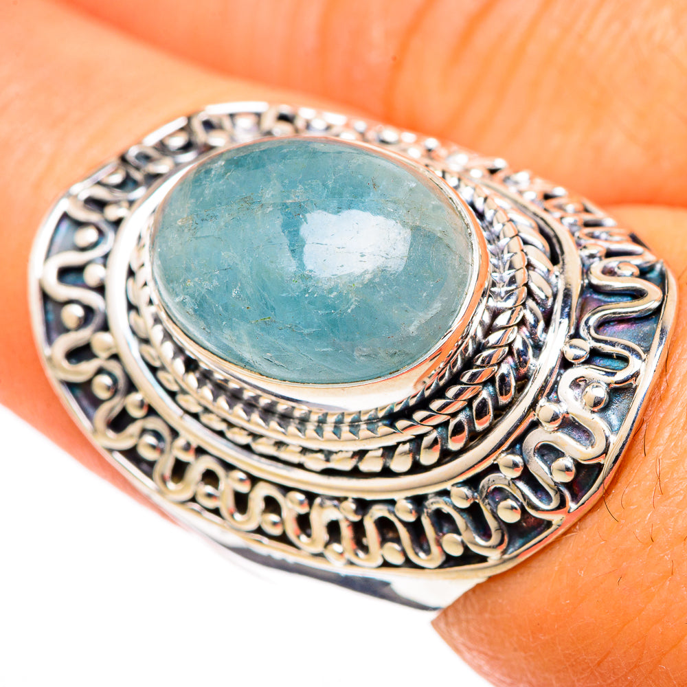 Aquamarine Rings handcrafted by Ana Silver Co - RING105574