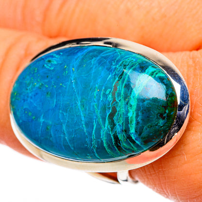 Chrysocolla Rings handcrafted by Ana Silver Co - RING105575