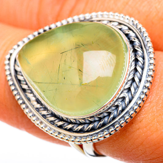 Prehnite Rings handcrafted by Ana Silver Co - RING105579