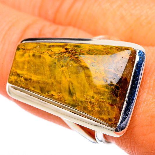 Golden Pietersite Rings handcrafted by Ana Silver Co - RING105584