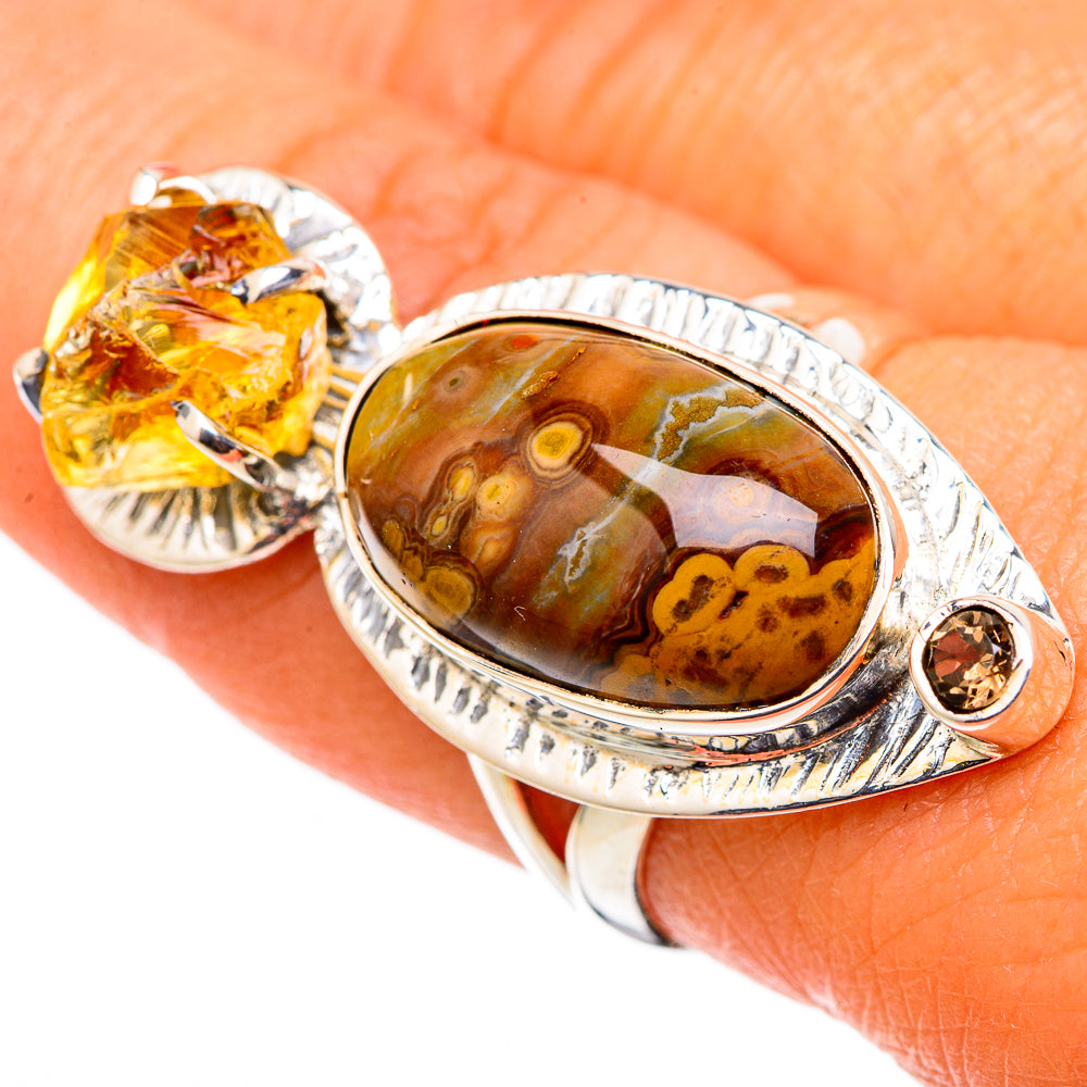 Ocean Jasper Rings handcrafted by Ana Silver Co - RING105585