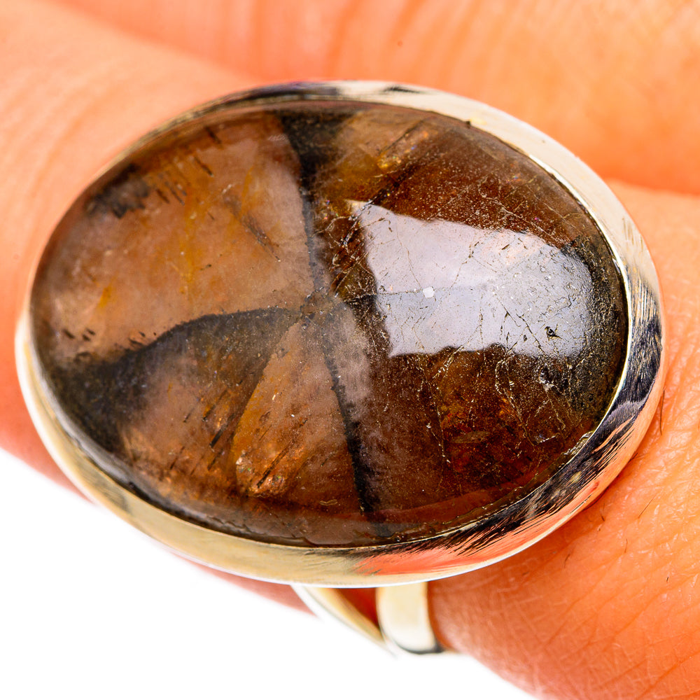Chiastolite Rings handcrafted by Ana Silver Co - RING105586