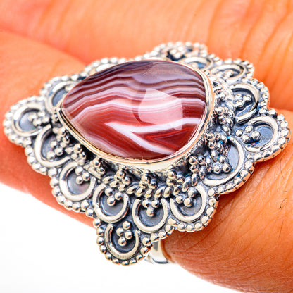 Botswana Agate Rings handcrafted by Ana Silver Co - RING105591