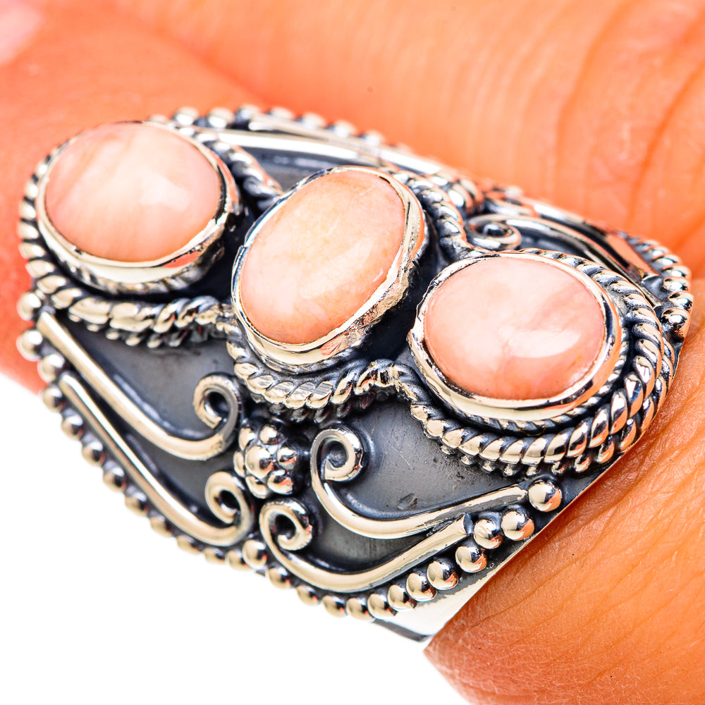 Scolecite Rings handcrafted by Ana Silver Co - RING105592