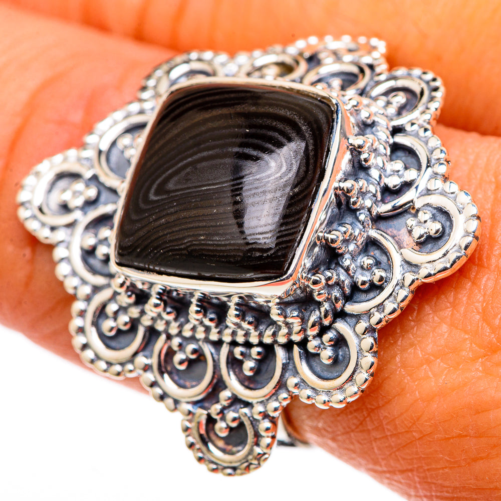 Psilomelane Rings handcrafted by Ana Silver Co - RING105600