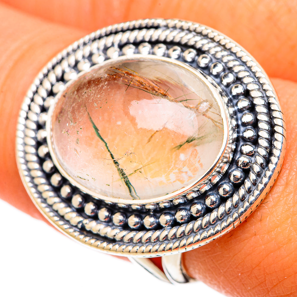 Rutilated Quartz Rings handcrafted by Ana Silver Co - RING105605
