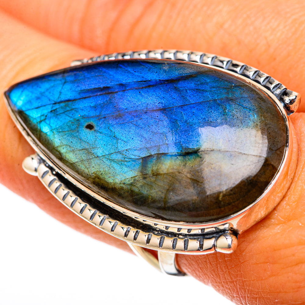 Labradorite Rings handcrafted by Ana Silver Co - RING105612