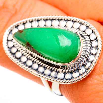 Chrysoprase Rings handcrafted by Ana Silver Co - RING105624
