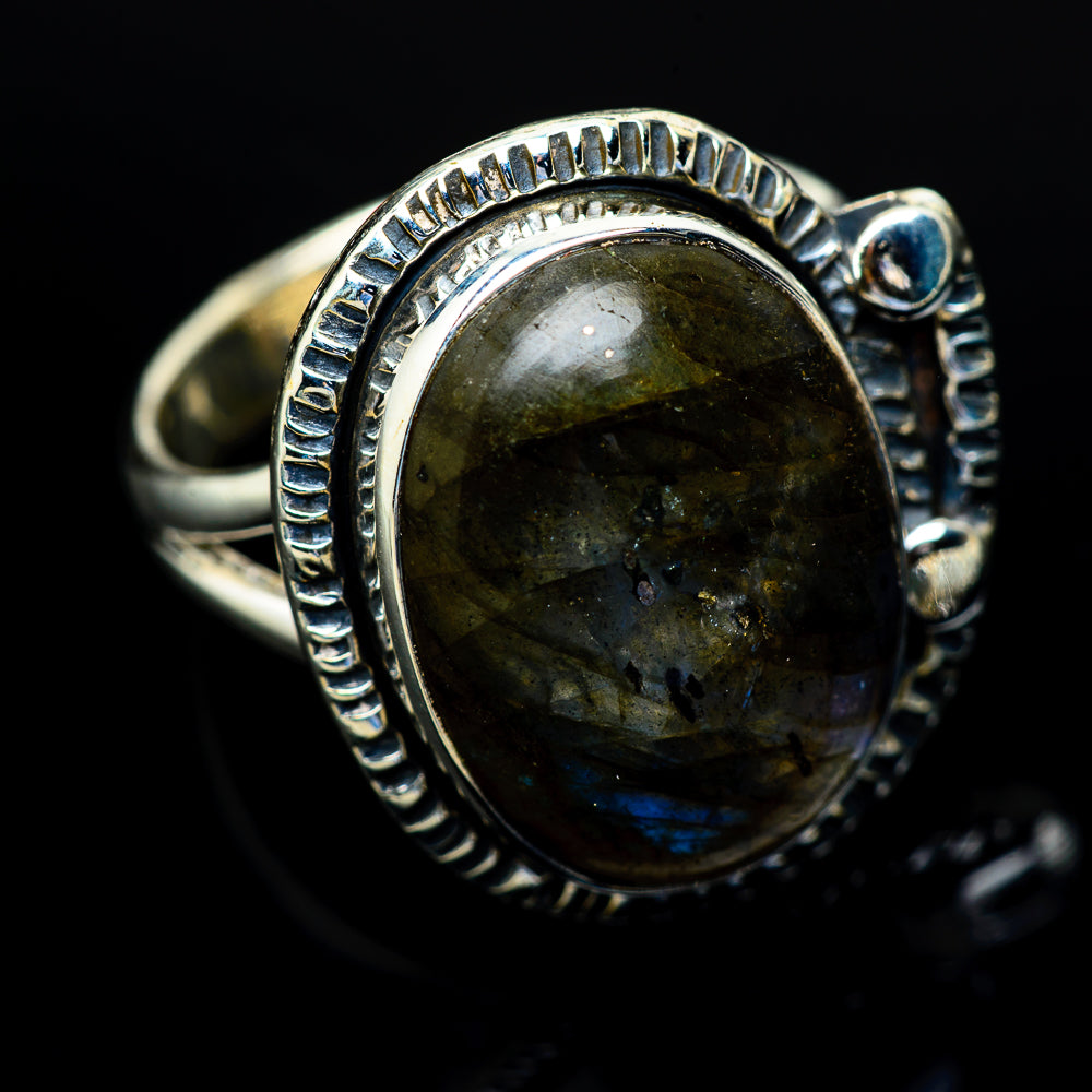 Labradorite Rings handcrafted by Ana Silver Co - RING10563