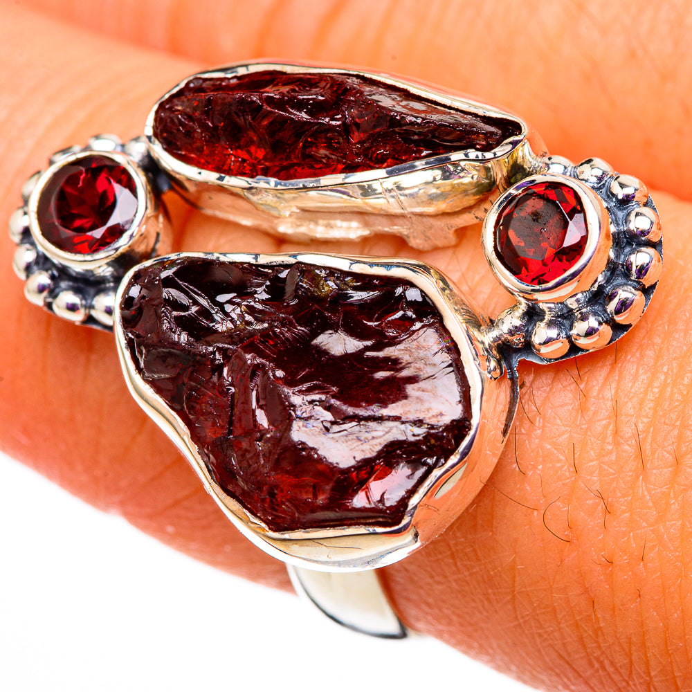 Garnet Rings handcrafted by Ana Silver Co - RING105636