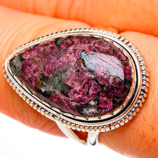 Russian Eudialyte Rings handcrafted by Ana Silver Co - RING105637