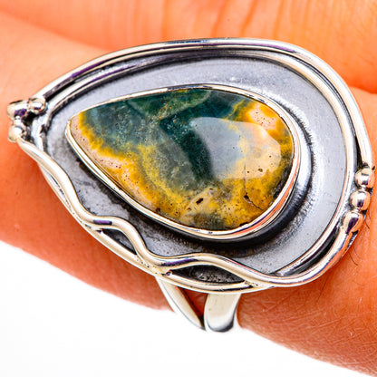 Ocean Jasper Rings handcrafted by Ana Silver Co - RING105664