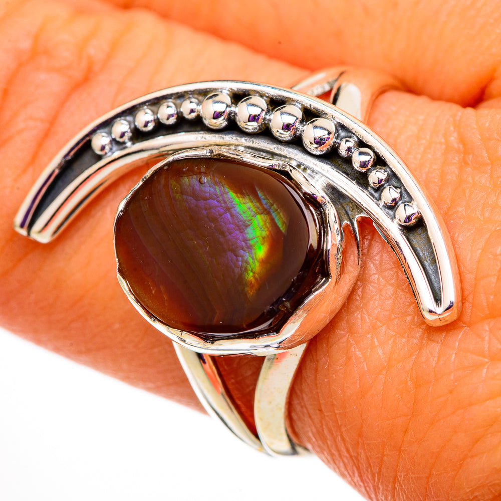 Mexican Fire Agate Rings handcrafted by Ana Silver Co - RING105665