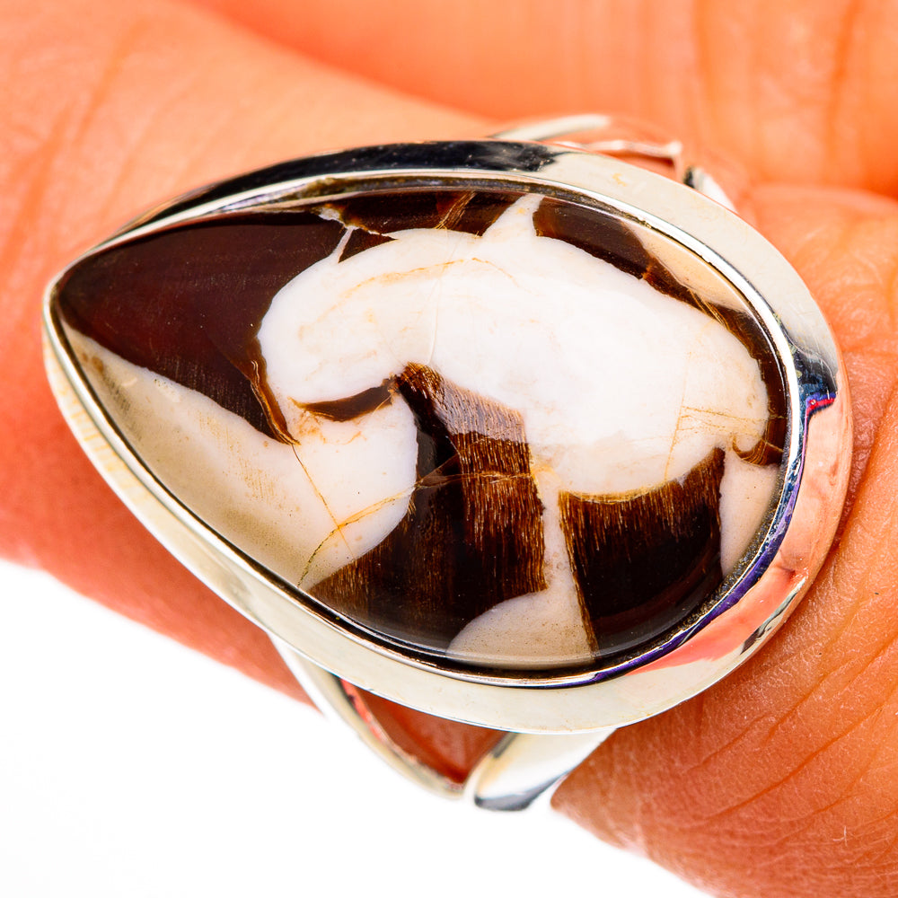 Peanut Wood Jasper Rings handcrafted by Ana Silver Co - RING105668