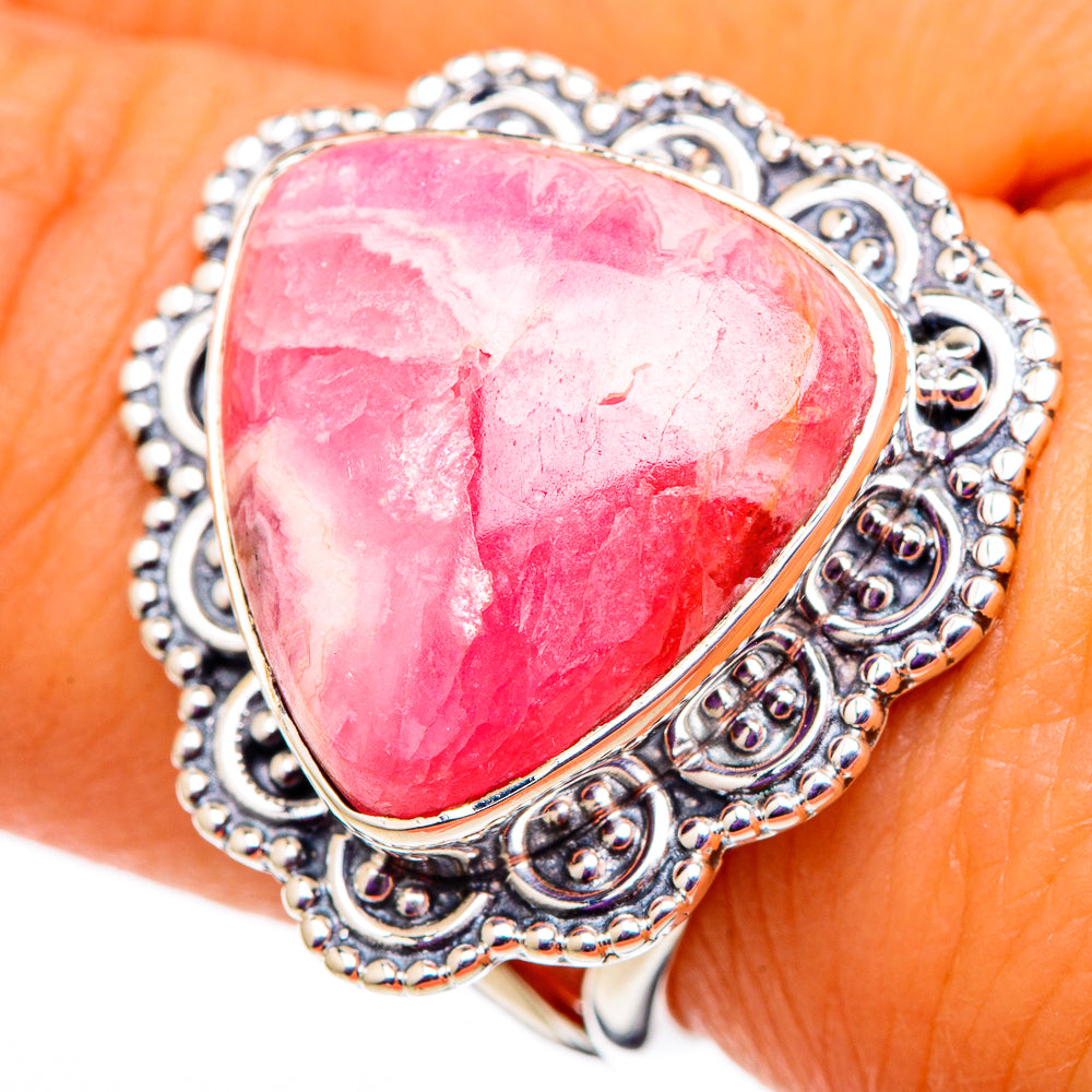 Rhodochrosite Rings handcrafted by Ana Silver Co - RING105670