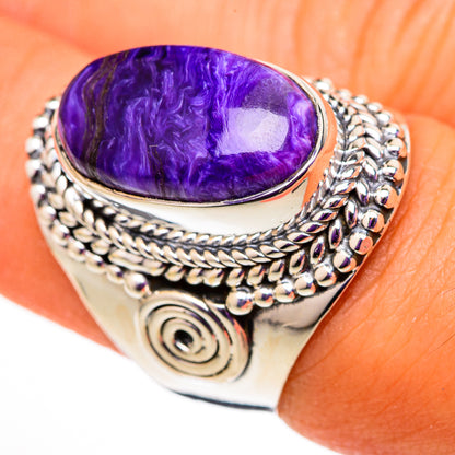 Charoite Rings handcrafted by Ana Silver Co - RING105674