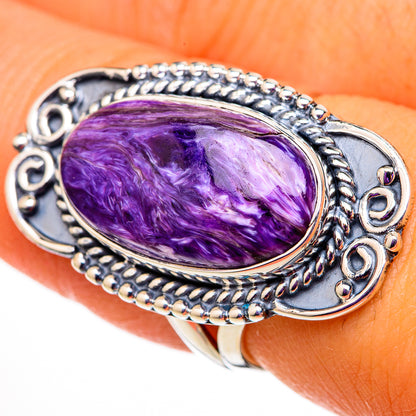 Charoite Rings handcrafted by Ana Silver Co - RING105675