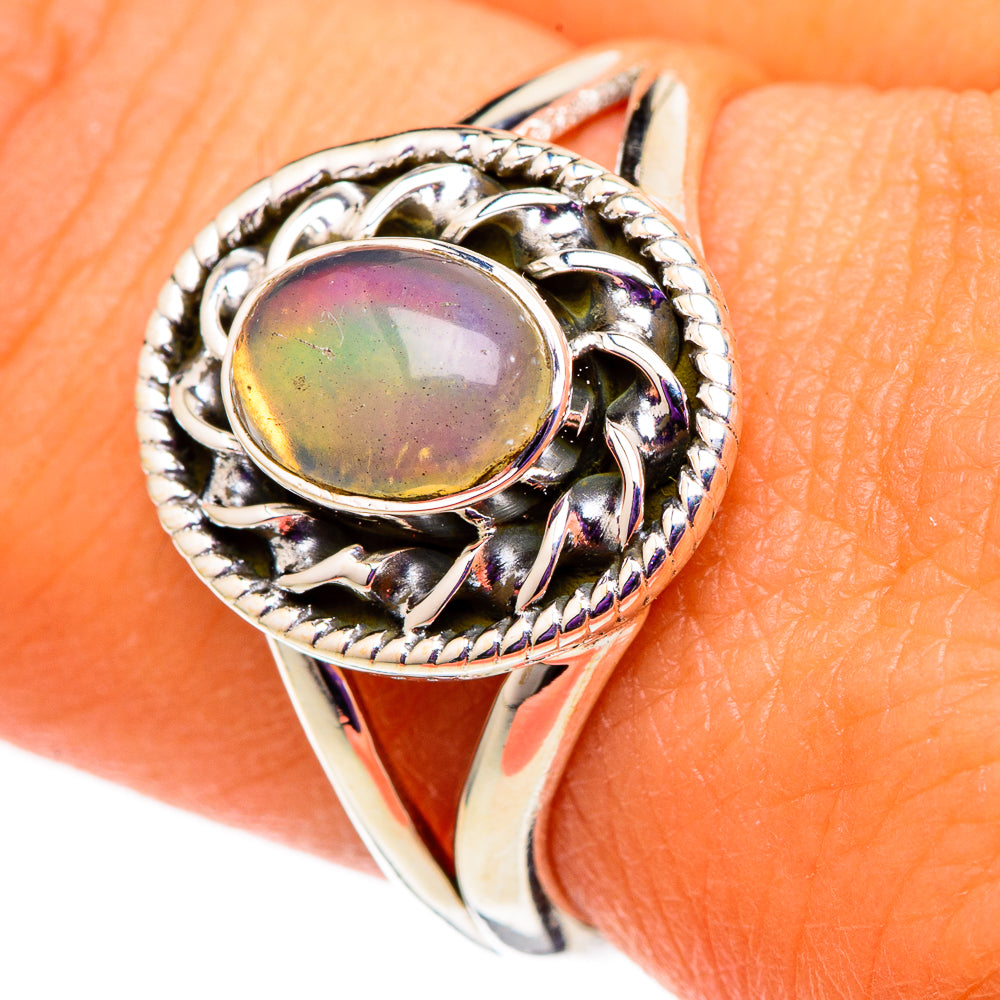 Ethiopian Opal Rings handcrafted by Ana Silver Co - RING105683