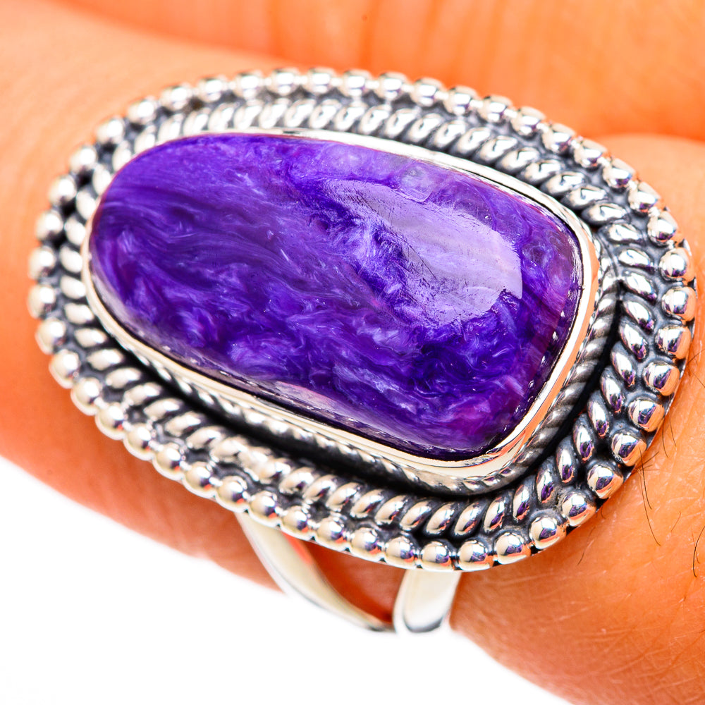 Charoite Rings handcrafted by Ana Silver Co - RING105707