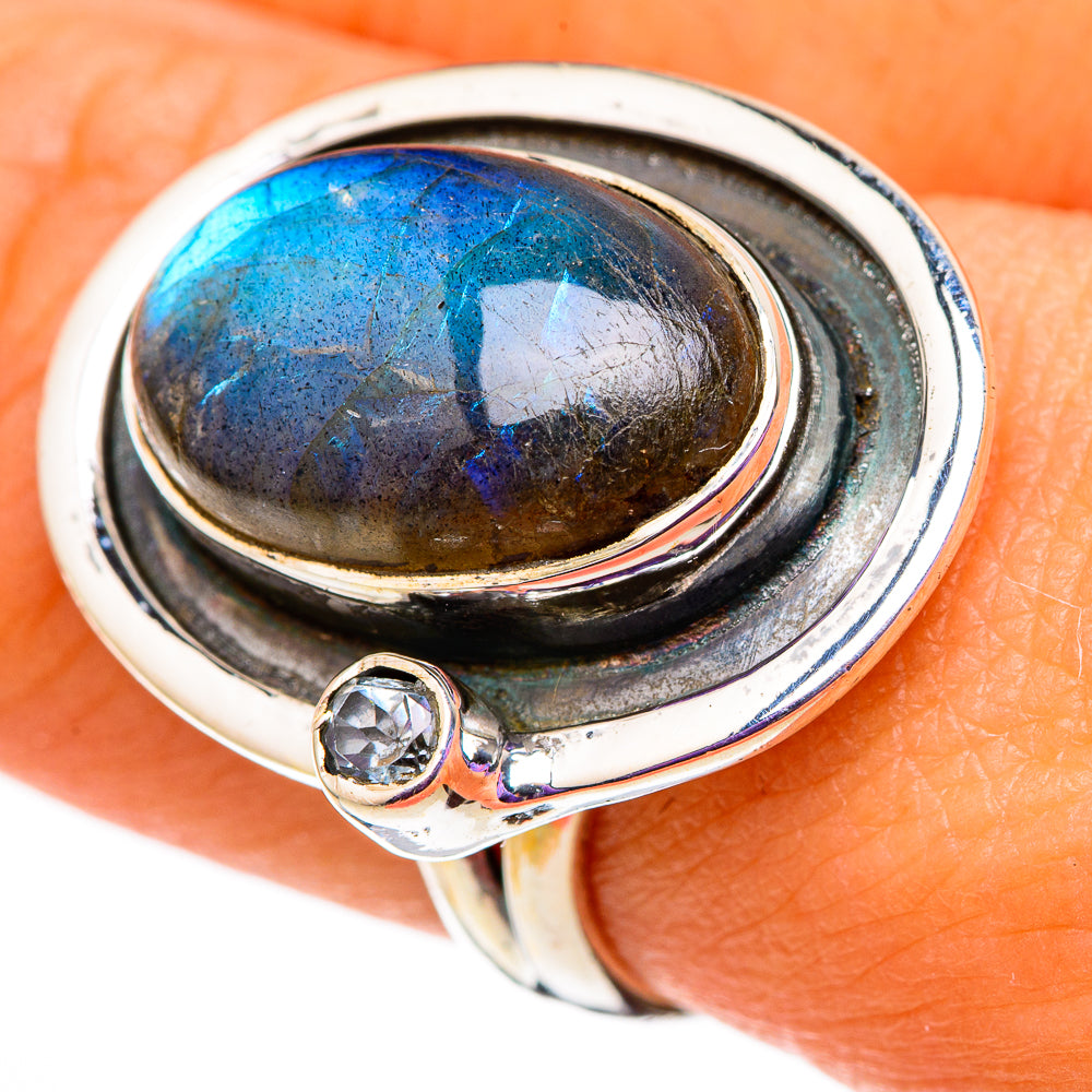 Labradorite Rings handcrafted by Ana Silver Co - RING105720