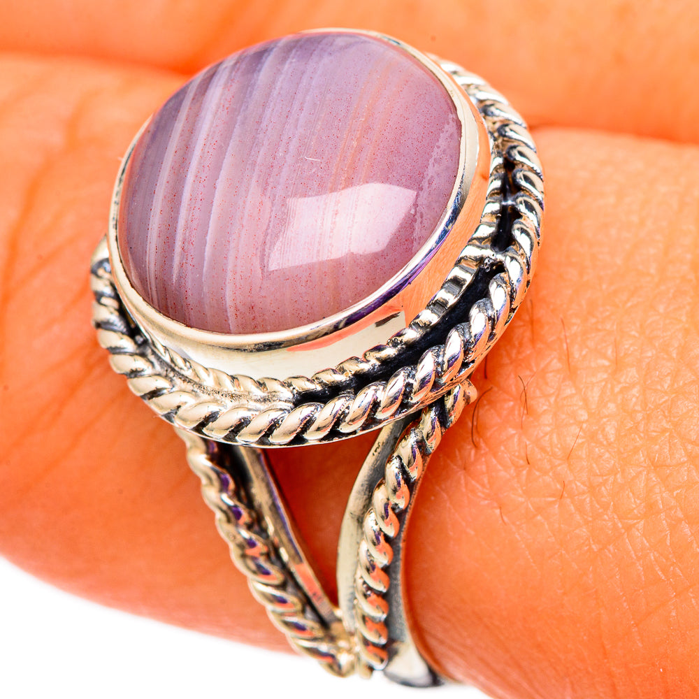 Botswana Agate Rings handcrafted by Ana Silver Co - RING105728