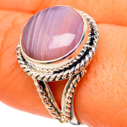 Botswana Agate Rings handcrafted by Ana Silver Co - RING105728