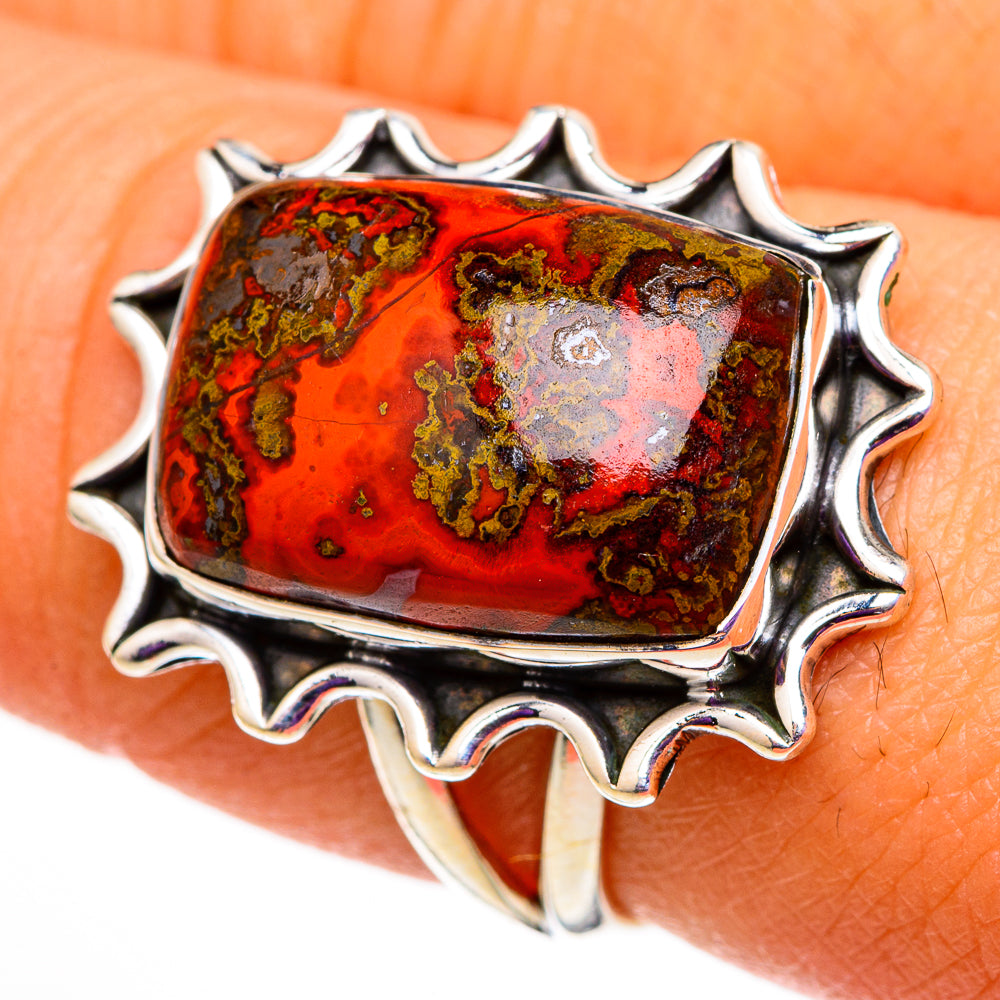 Moroccan Agate Rings handcrafted by Ana Silver Co - RING105729