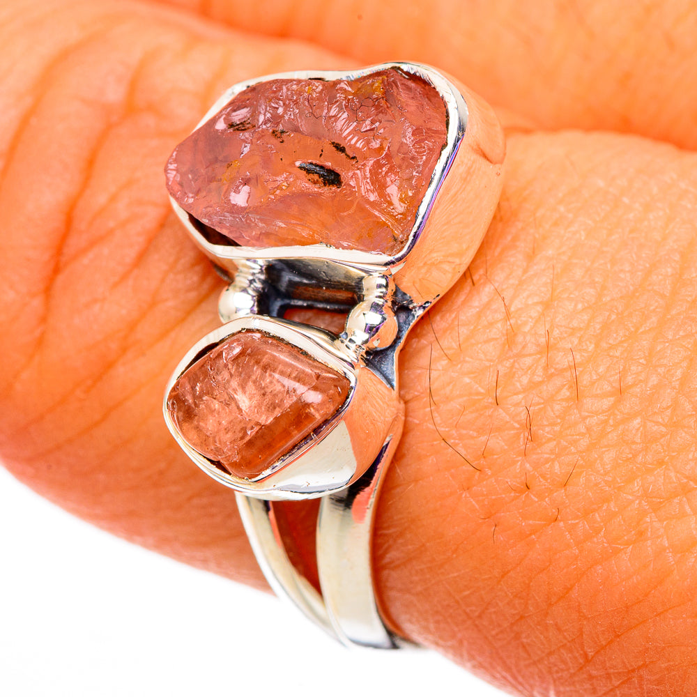 Rose Quartz Rings handcrafted by Ana Silver Co - RING105732