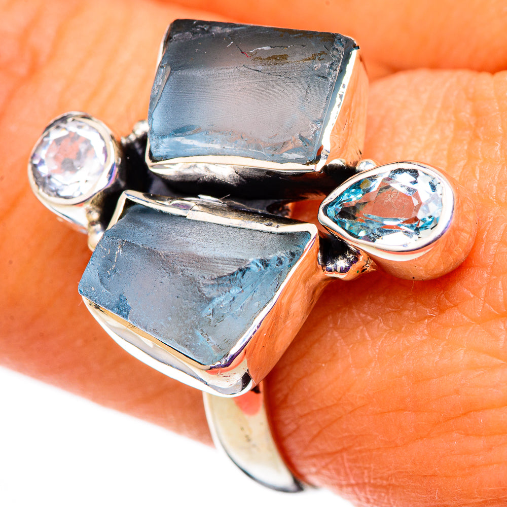 Aquamarine, Blue Topaz Rings handcrafted by Ana Silver Co - RING105747