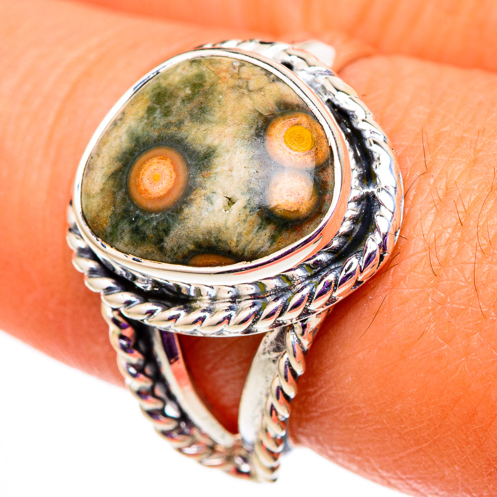 Ocean Jasper Rings handcrafted by Ana Silver Co - RING105751