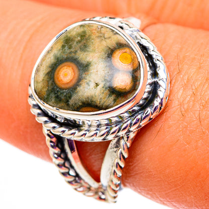 Ocean Jasper Rings handcrafted by Ana Silver Co - RING105751