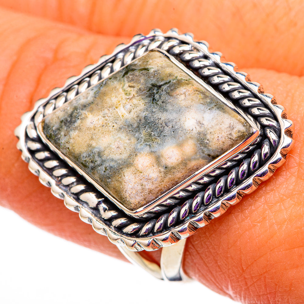 Ocean Jasper Rings handcrafted by Ana Silver Co - RING105752