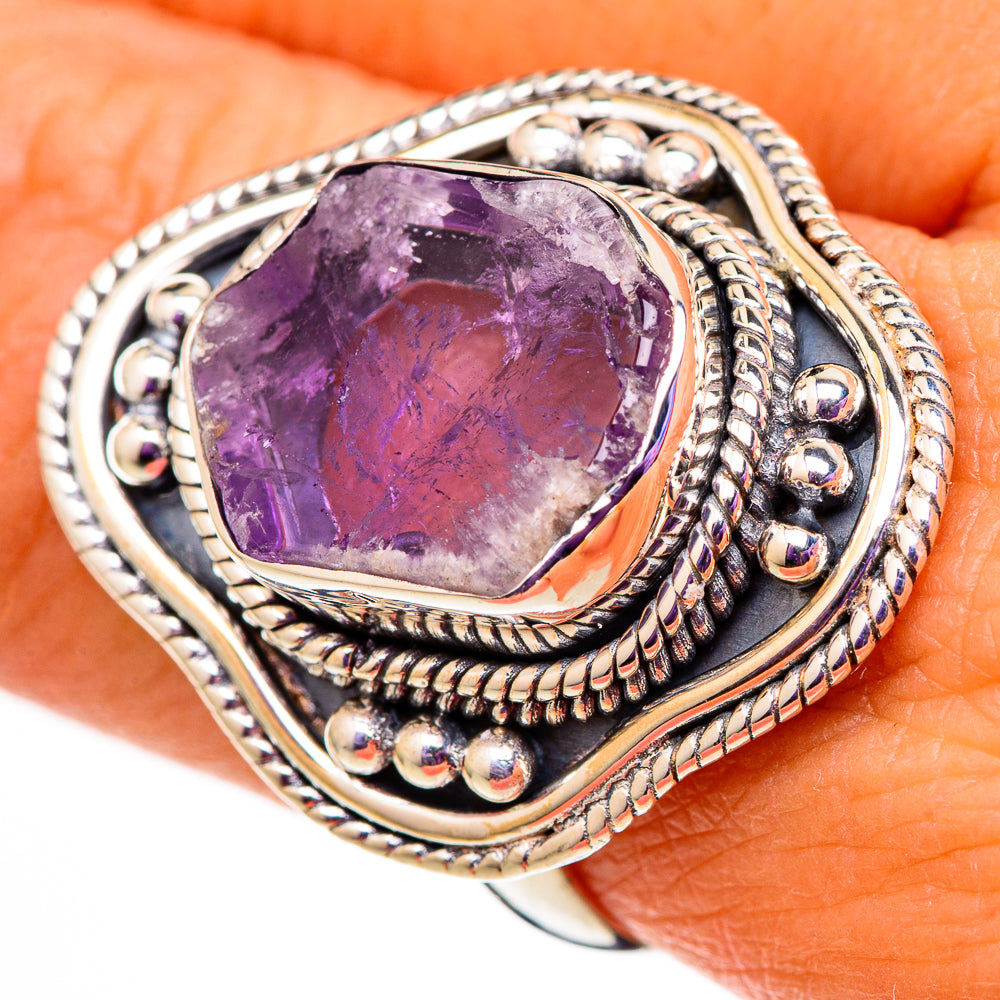 Star Amethyst Rings handcrafted by Ana Silver Co - RING105764