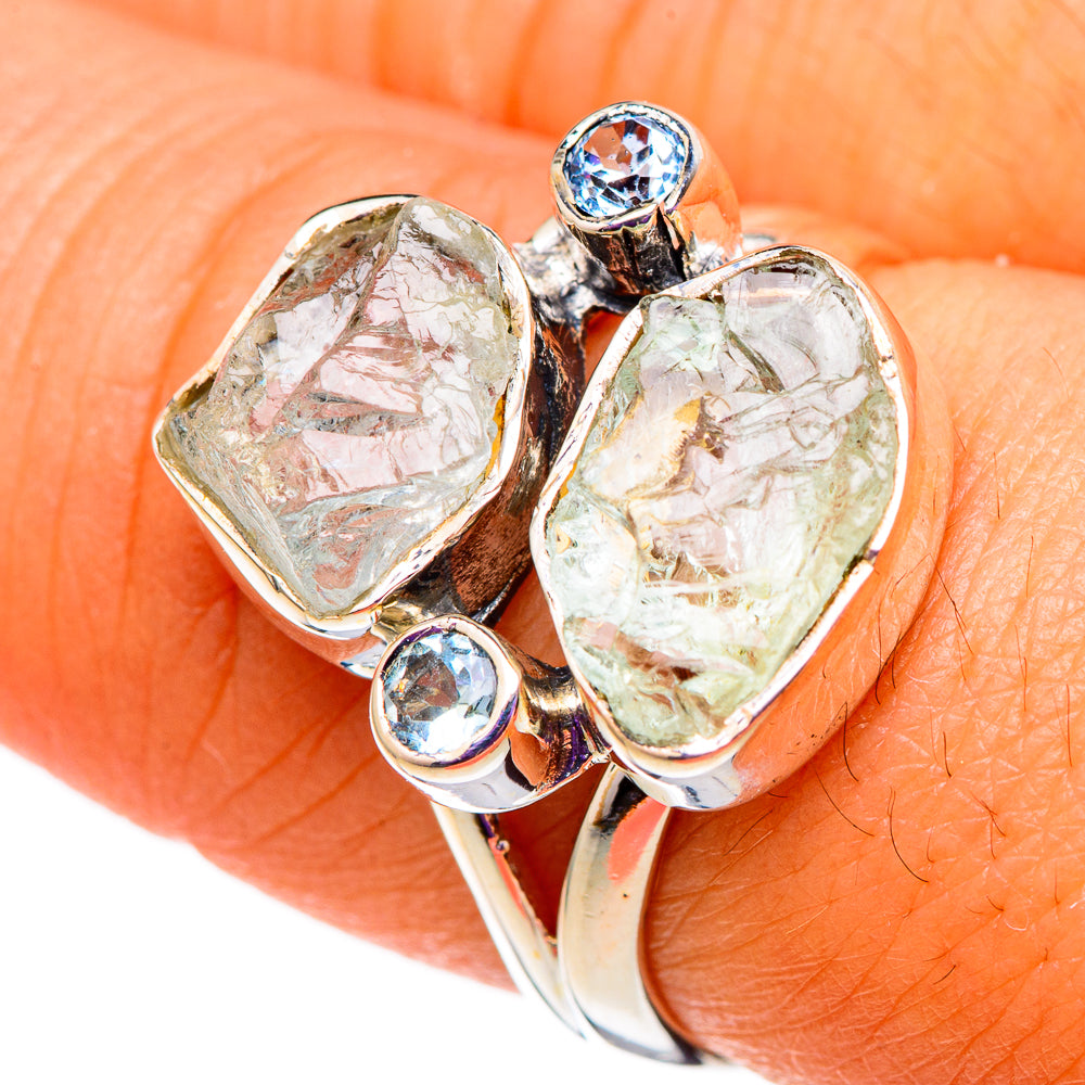 Aquamarine, Blue Topaz Rings handcrafted by Ana Silver Co - RING105774