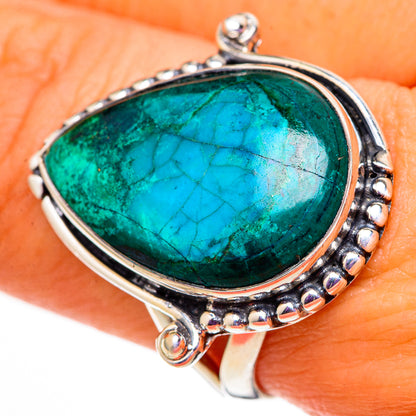 Chrysocolla Rings handcrafted by Ana Silver Co - RING105776