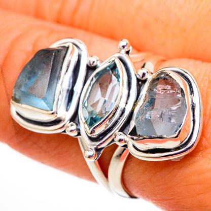 Aquamarine Rings handcrafted by Ana Silver Co - RING105777