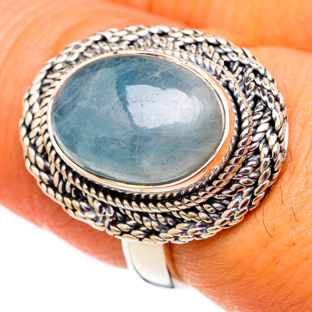 Aquamarine Rings handcrafted by Ana Silver Co - RING105778