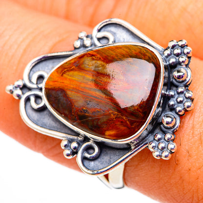 Golden Pietersite Rings handcrafted by Ana Silver Co - RING105785