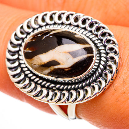 Peanut Wood Jasper Rings handcrafted by Ana Silver Co - RING105786