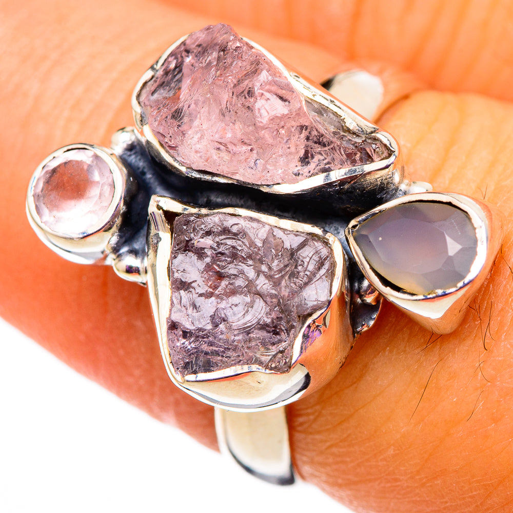 Rose Quartz Rings handcrafted by Ana Silver Co - RING105789