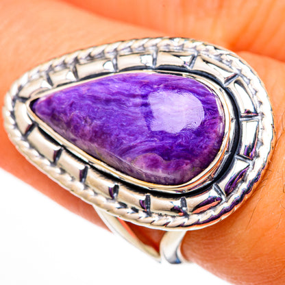 Charoite Rings handcrafted by Ana Silver Co - RING105793